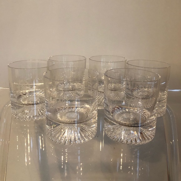 Crystal Whiskey Glasses Set of 6 - Picture 7 of 9